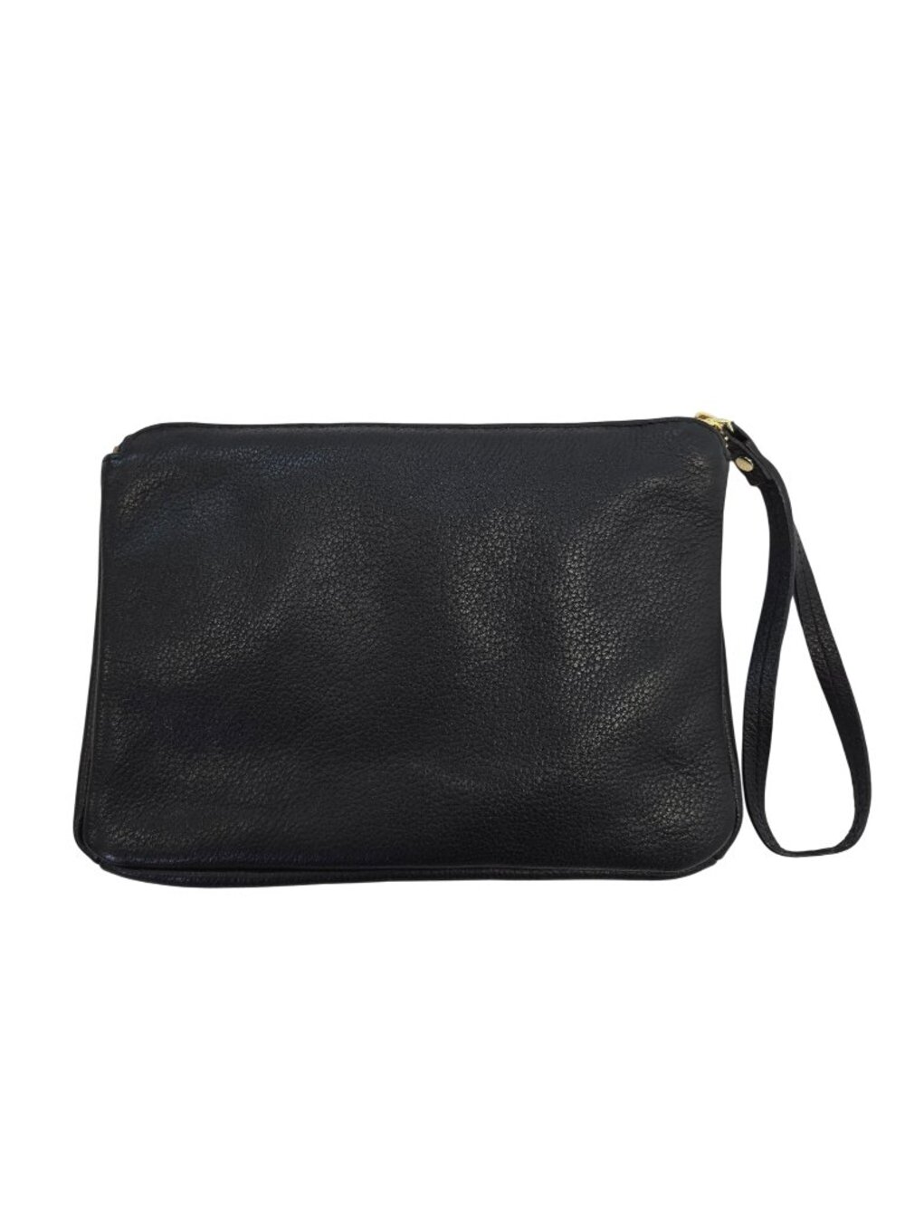 Latico Pebble Leather and Pony Hair Accent Clutch Wristlet